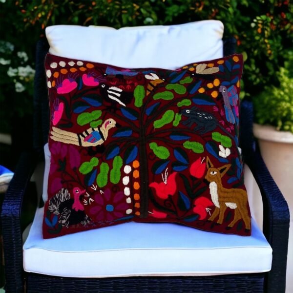 Otomi pillow, Kantha pillow, Spring throw pillow, Cushion cover, Pillow cases, Window seat cushion, Includes 2 pieces