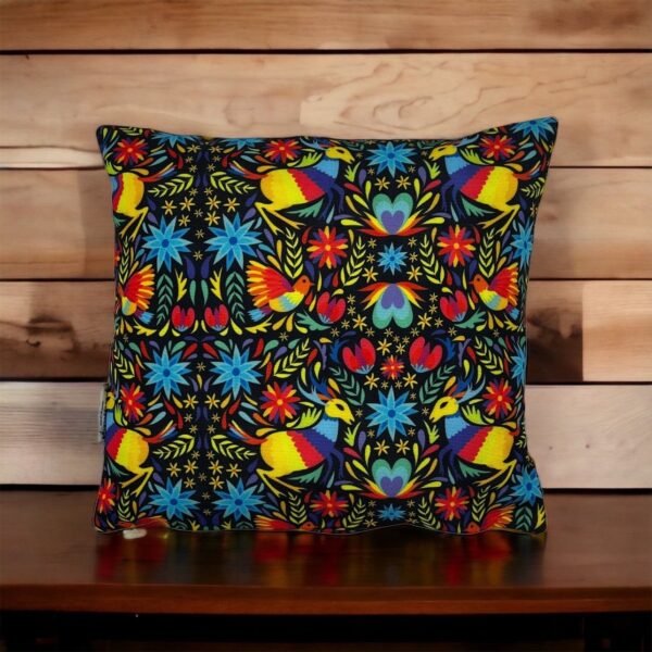 Otomi pillow, Mexican pillow, Spring throw pillow, Cushion cover, Pillow cases, Window seat cushion, Includes 2 pieces - Image 2