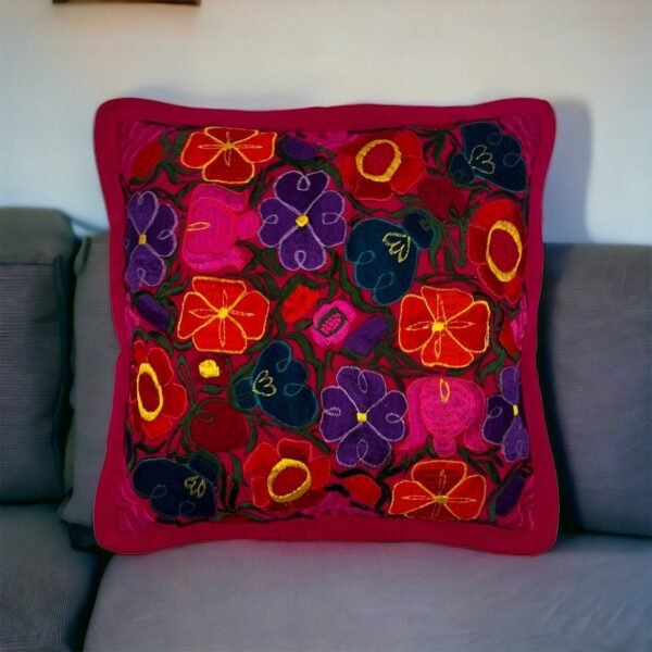 Kantha pillow, Spring throw pillow, Cushion cover, Pillow cases, Window seat cushion, Includes 2 pieces - Image 2