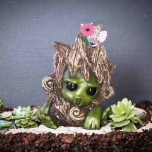 Log Planter Sculpture for Flowers, Cactus and Succulent Plants, Indoor or Outdoor Home Decor,  Modern Flower Pot, Animal  Planter