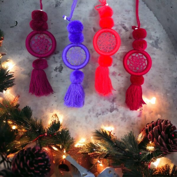 Christmas ornaments, Mexican christmas, Mexican ornaments, Car dream catcher, Small dream catcher
