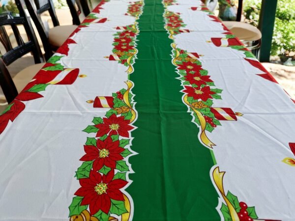Christmas Navidad Table Cover Sugar Charm Design, Festive  Decor Dinning Table Cloth, Navidad Tablecloth, Santa Claus Decorations