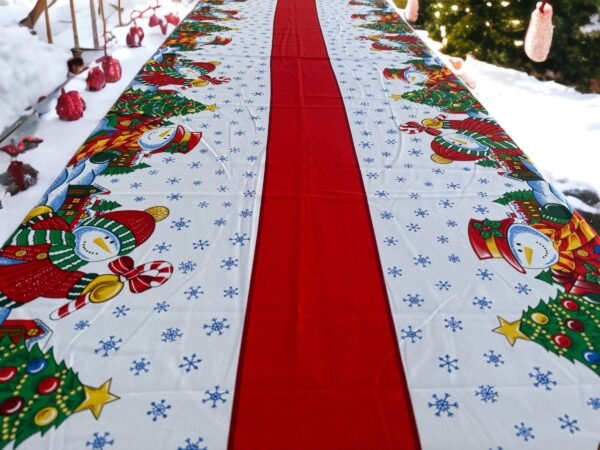 Christmas Navidad Table Cover Sugar Charm Design, Festive  Decor Dinning Table Cloth, Navidad Tablecloth, Santa Claus Decorations