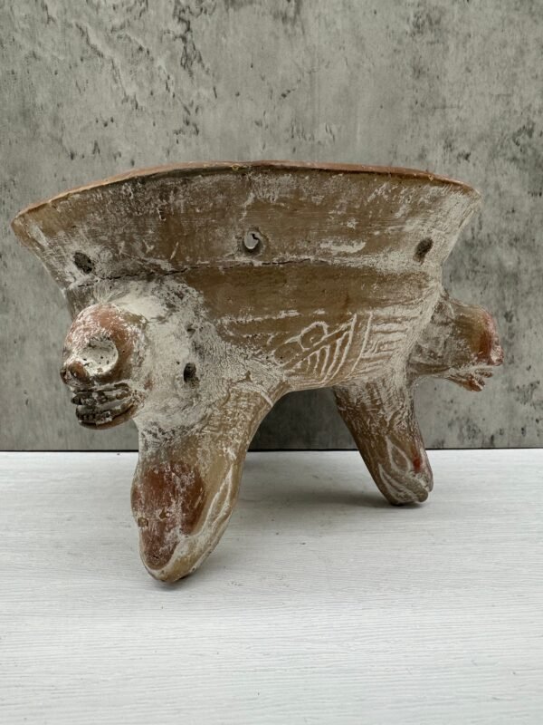 Incense Burner Handcraft Mexican Culture Home Decor Prehispanic Vintage Rustic Clay  Antique Ancrestral Figurines - Image 2
