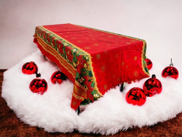 Christmas Navidad Table Cover Sugar Charm Design, Festive  Decor Dinning Table Cloth, Navidad Tablecloth, Santa Claus Decorations - Image 2