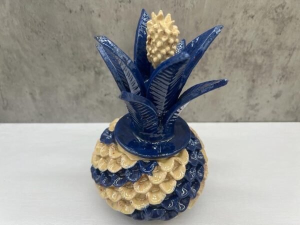 Mexican pottery, Pineapple decor, Mexican decoration, Pineapple sculpture, Glazed clay pineapple, Pottery from Michoacan - Image 2