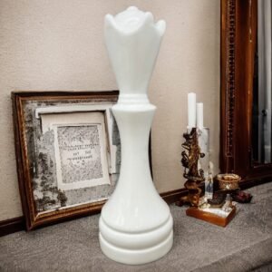 LARGE Ceramic Queen Chess Piece For Home Decor Interior Design, Chess set Queen Statue
