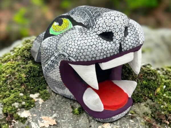 Large Jaguar Head Statue Mexican Folk Art Alebrije Sculpture, Wooden Panther Decoration Figurine, Made Of Wood Carved By Hand WE CUSTOMIZE
