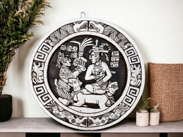 Mexican decoration, Mexican folk art, Prehispanic, Mayan wall decor, Mayan art, Mexican painting, Quetzalcoatl