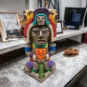 Mexican folk art, Mayan art, Mayan decor, Prehispanic, Mexican sculpture, Mayan warrior