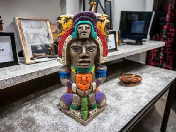 Mexican folk art, Mayan art, Mayan decor, Prehispanic, Mexican sculpture, Mayan warrior