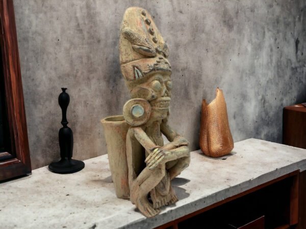 Nahuales de Tezcatl  Handcraft Mexican Culture Home Decor Prehispanic Vintage Rustic Clay Material Antique Ancrestral Figurines
