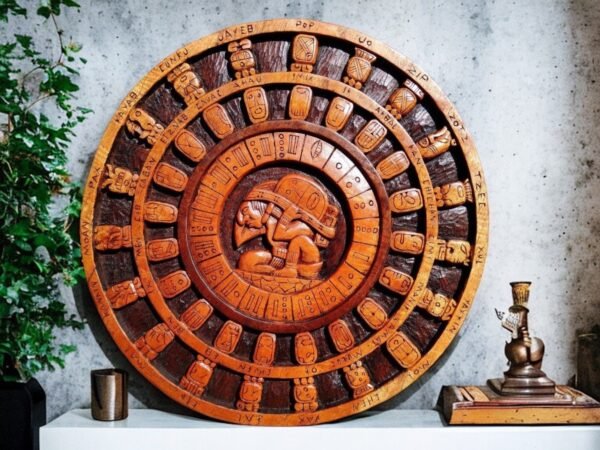 Prehispanic Mayan Art, Mayan calendar, Mexican painting, Wood carving, Handcrafted ASK FOR CUSTOMIZE