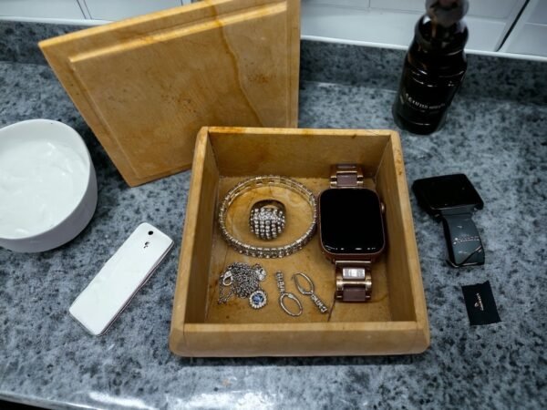 Large jewelry box, Cosmetic box, Marble jewelry box, Stone jewelry box, Jewelry storage tray, Vanity tray bathroom