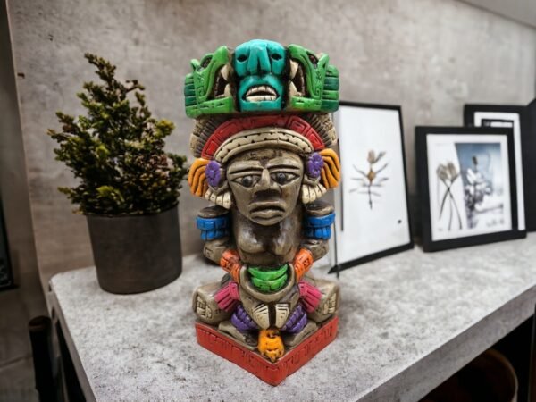 Mexican folk art, Mayan art, Mayan decor, Prehispanic, Mexican sculpture, Mayan warrior