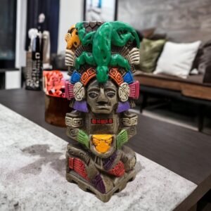 Mexican folk art, Mayan art, Mayan decor, Prehispanic, Mexican sculpture, Mayan warrior