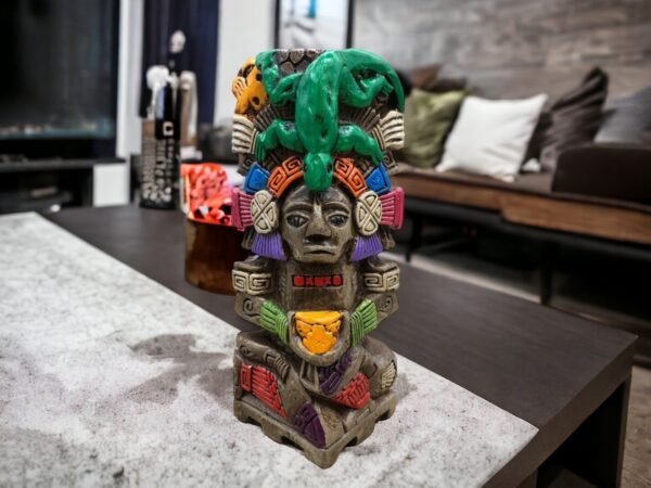 Mexican folk art, Mayan art, Mayan decor, Prehispanic, Mexican sculpture, Mayan warrior