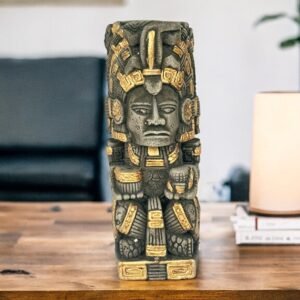 Mexican folk art, Mayan art, Mayan decor, Prehispanic, Mexican sculpture, Mayan warrior