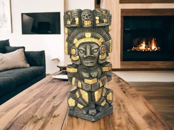 Mexican folk art, Mayan art, Mayan decor, Prehispanic, Mexican sculpture, Mayan warrior