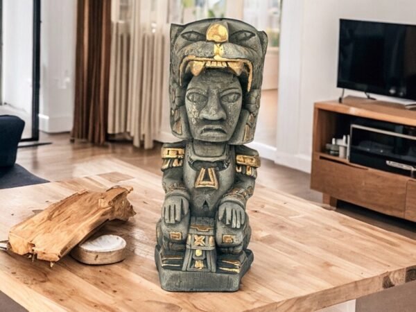 Mexican folk art, Mayan art, Mayan decor, Prehispanic, Mexican sculpture, Mayan warrior