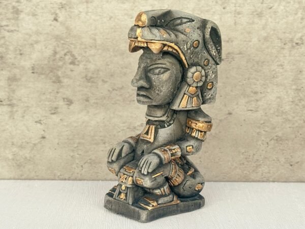 Mexican folk art, Mayan art, Mayan decor, Prehispanic, Mexican sculpture, Mayan warrior - Image 2