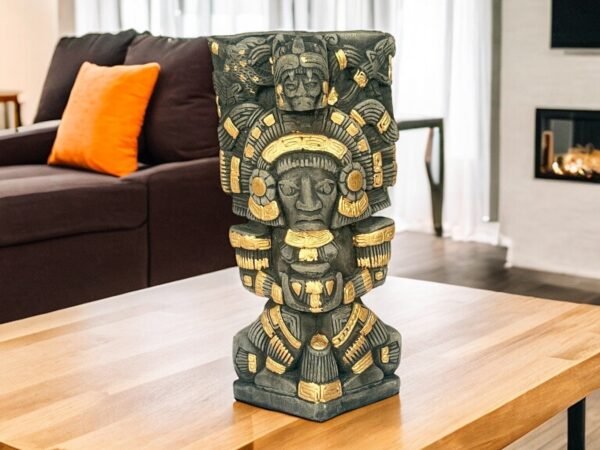 Mexican folk art, Mayan art, Mayan decor, Prehispanic, Mexican sculpture, Mayan warrior