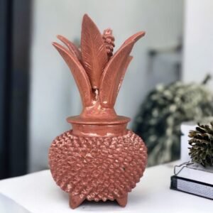 Mexican pottery, Pineapple decor, Mexican decoration, Pineapple sculpture, Glazed clay pineapple, Pottery from Michoacan