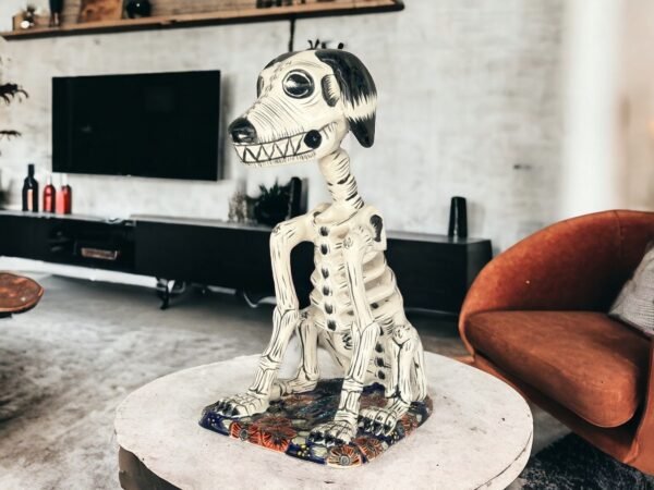 Talavera Pote Dog, Ceramic dog, Talavera pottery, Mexican pottery, Pote Dog statue, Dog sculpture