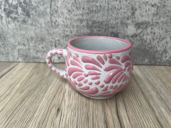 Cappuccino Cup, Mexican Coffee Mug, Puebla Talavera Pottery, Ceramic Thermos, Handmade Lead-Free, Custom Available - Image 2
