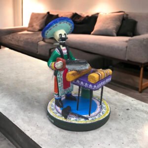 Carpenter Man Handcrafted Polychrome Vibrantly Painted, Authentic Mexican Folk Art, Home Decor, Hand-Molded and Painted, Artisan Craft