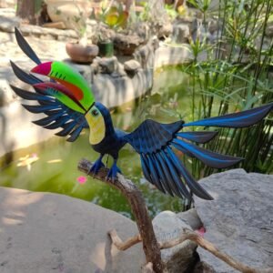Toucan Bird Statue Mexican Art Alebrije Sculpture, Wooden Parrot  Decoration Figure, Made Of Wood And Carved By Hand ASK FOR CUSTOMIZE