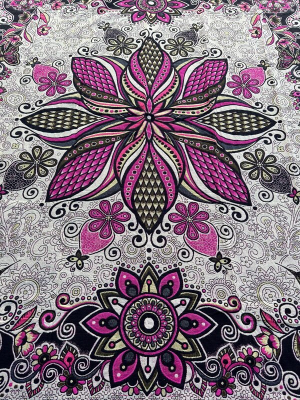 Handcrafted Mexican Quilt - Traditional Floral Motif Bird Design - Artisan Bed Cover - Luxurious Home Decor - Double Bed - For Winter Home - Image 2