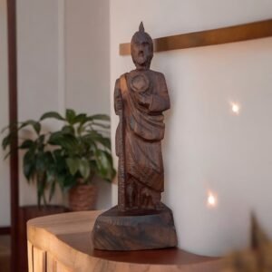 Ironwood San Judas Tadeo Handcarfted Sculpture In 1 Piece  From Desert Sonora Mexico Palo Fierro Carved Vintage And Rustic  Home Decor