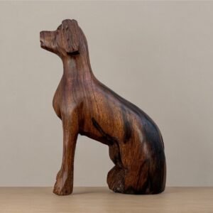 Ironwood Labrador Dog  Handcarfted Sculpture In 1 Piece  From Desert Sonora Mexico Palo Fierro Carved Vintage And Rustic  Home Decor
