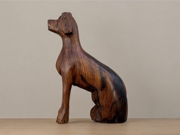 Ironwood Labrador Dog  Handcarfted Sculpture In 1 Piece  From Desert Sonora Mexico Palo Fierro Carved Vintage And Rustic  Home Decor