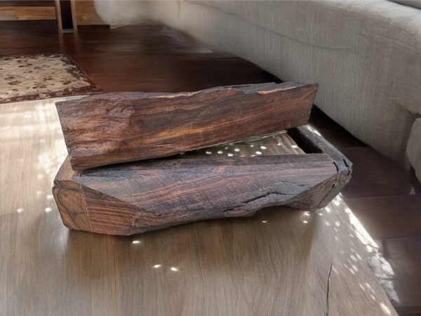 Large Ironwood Domino Game Set Handcarfted From Desert Sonora Mexico Palo Fierro Carved Vintage  Rustic  Home Decor