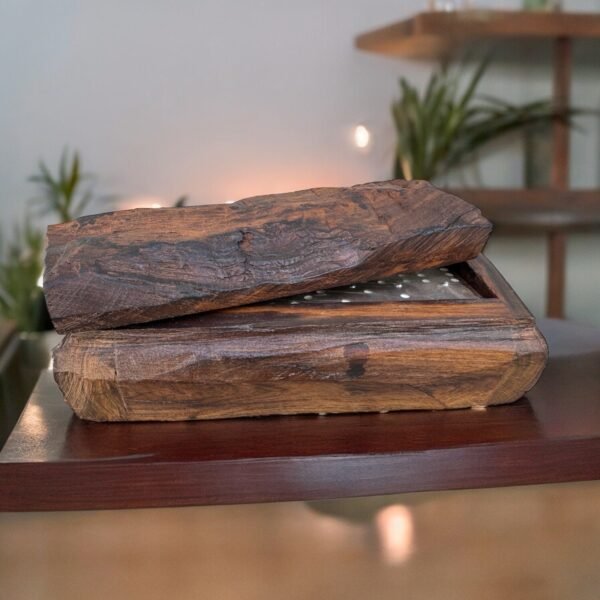 Large Ironwood Domino Game Set Handcarfted From Desert Sonora Mexico Palo Fierro Carved Vintage  Rustic  Home Decor