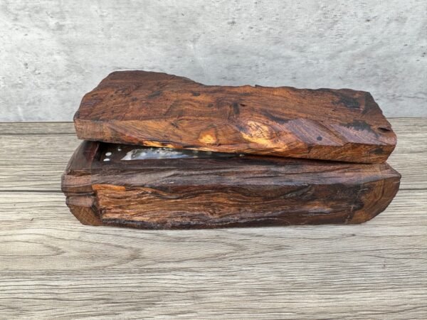 Large Ironwood Domino Game Set Handcarfted From Desert Sonora Mexico Palo Fierro Carved Vintage  Rustic  Home Decor - Image 2