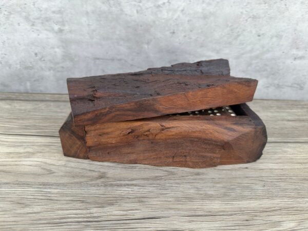 Large Ironwood Domino Game Set Handcarfted From Desert Sonora Mexico Palo Fierro Carved Vintage  Rustic  Home Decor - Image 2