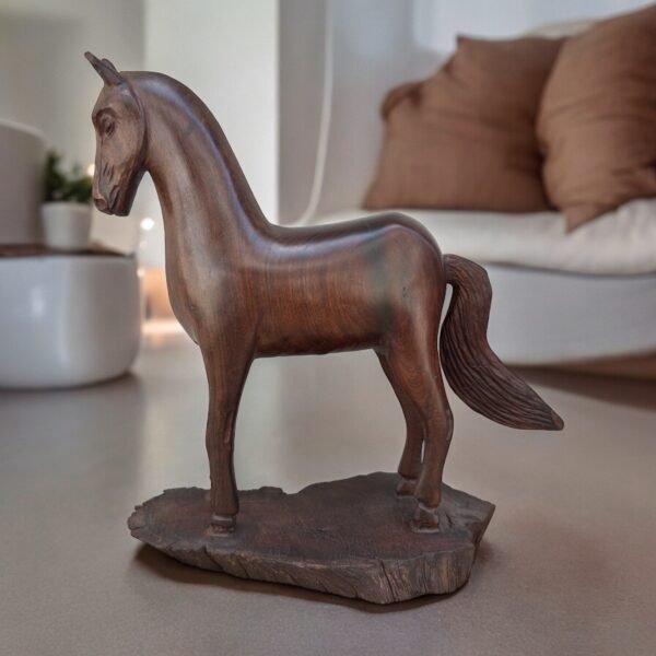 Large Ironwood Horse Handcarfted Sculpture In 1 Piece  From Desert Sonora Mexico Palo Fierro Carved Vintage And Rustic  Home Decor