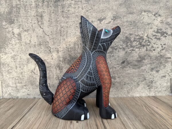 Xoloitzcuintle Dog statue Folk Art Alebrije Sculpture, Wooden  Mexican Decoration Figure, Made Of Wood And Carved By Hand ASK FOR CUSTOMIZE - Image 2