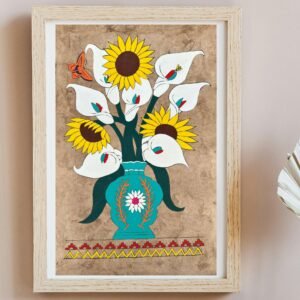 Bird painting painted on amate paper, original amate paintings in Mexican art, acrylic painting / Mexican painting authentic artisans