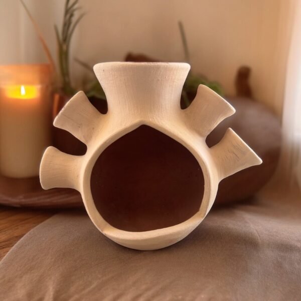 Filigrana Clay Mini Chimney, Candle Holder Artistic  Oaxaca México By Artisans Handmade Crafts, Home Decor Folk Art,  Pastillaje Technique