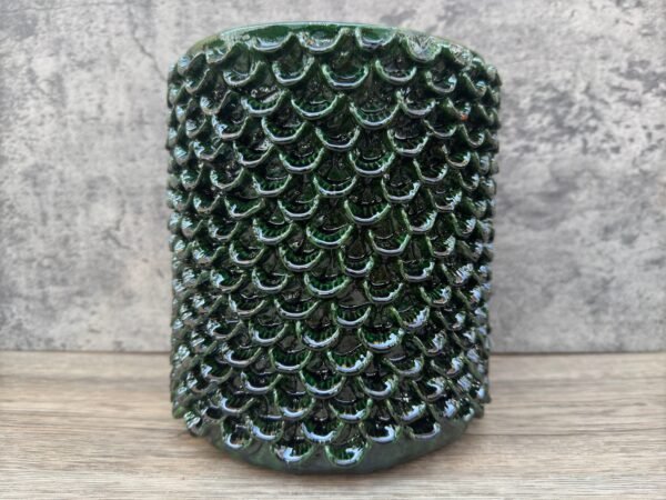 Flower Planter Pot Glazed Michoacán México Handcrarted By Artisans,  Pottery Vase Dry Herbs Indoor & Outdoor Handmade Home Decor Garden - Image 2