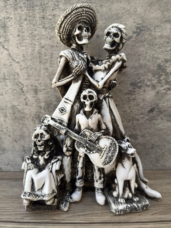 Family Coco Catrinas, Dia De Los Muertos - Day Of The Dead, Human Skeleton, Mexican Catrina, Skull Sculpture,  Catrina  Figurine, Ofrenda - Image 2