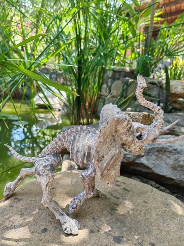 Elephant Sculpture Mexican Folk Art Alebrije Figurine, Wooden As Mexican Decoration Statue, Made Of Wood And Carved By Hand - Image 2