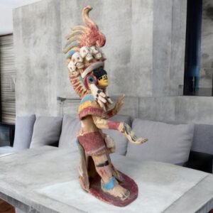 Xipe Tótec, The Aztec God Of Fertility Sculpture Home Decor Prehispanic Vintage Rustic Clay  Antique Ancrestral Figurines Interior Exterior