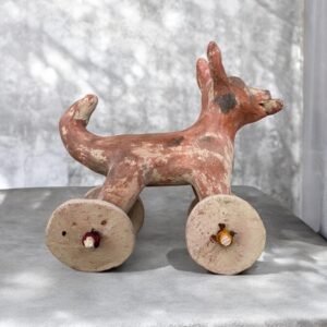 Xoloizcuintle Xolo Ancient Mexico History , Prehispanic Mythology Vintage Rustic Clay Mateial Folk Art Home Decor