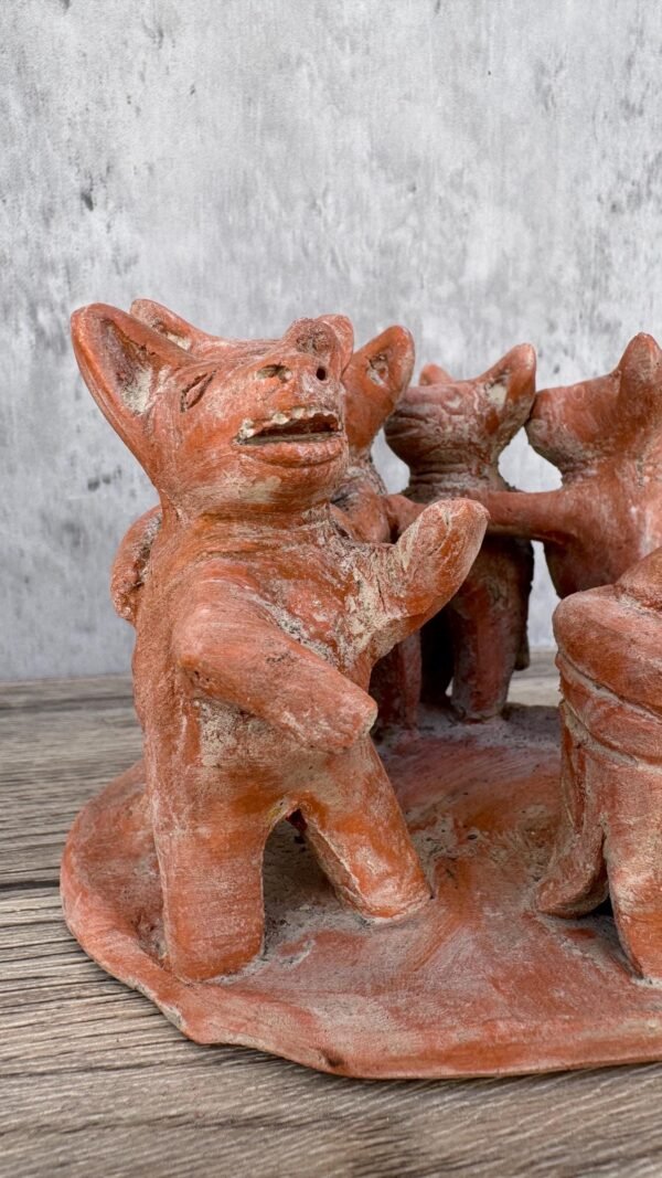 Xoloizcuintle Xolo Ancient Mexico History , Prehispanic Mythology Vintage Rustic Clay Mateial Folk Art Home Decor - Image 2