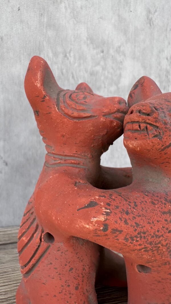 Xoloizcuintle Xolo Ancient Mexico History , Prehispanic Mythology Vintage Rustic Clay Mateial Folk Art Home Decor - Image 2